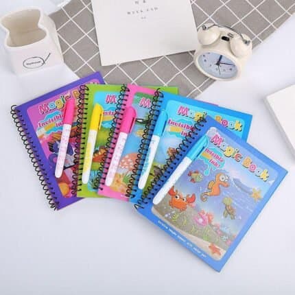 Reusable Magic Water Coloring Books with Water Pens